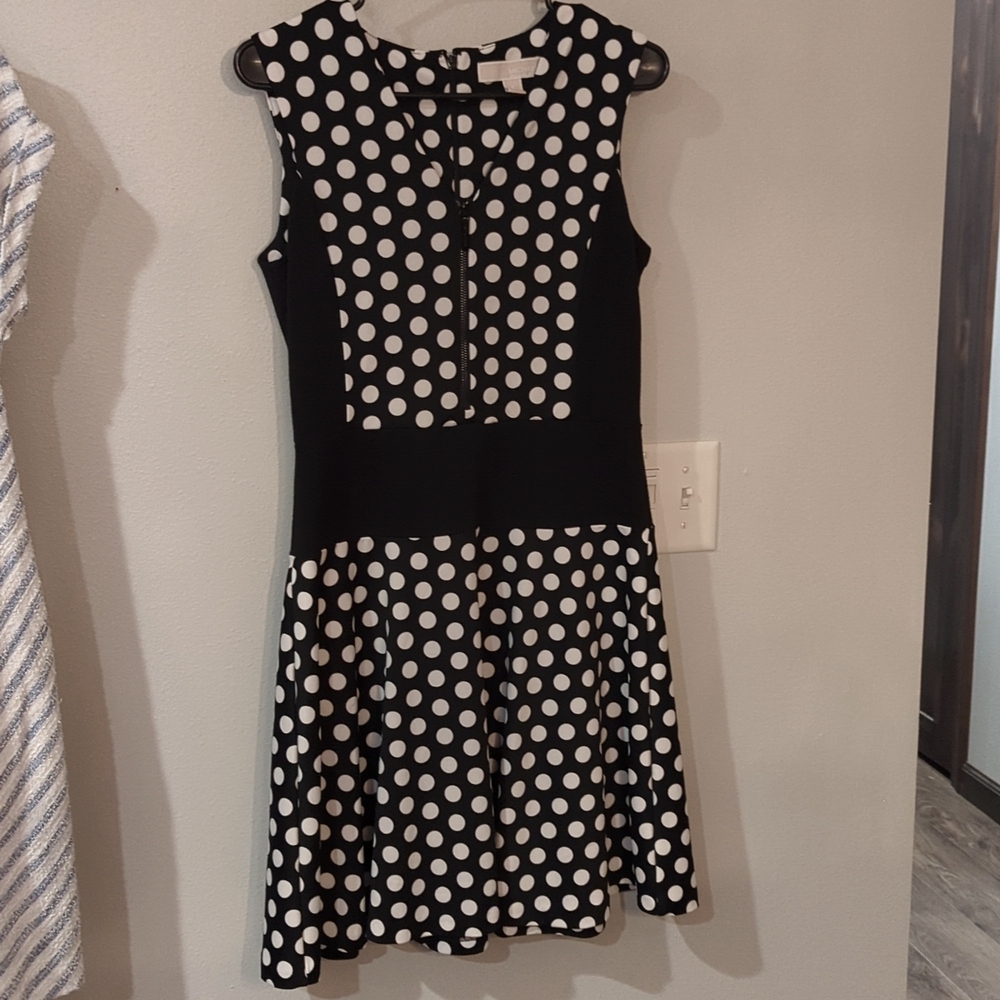 Michael Kors Polka Dot women's A-line Cocktail dress, Sz 8